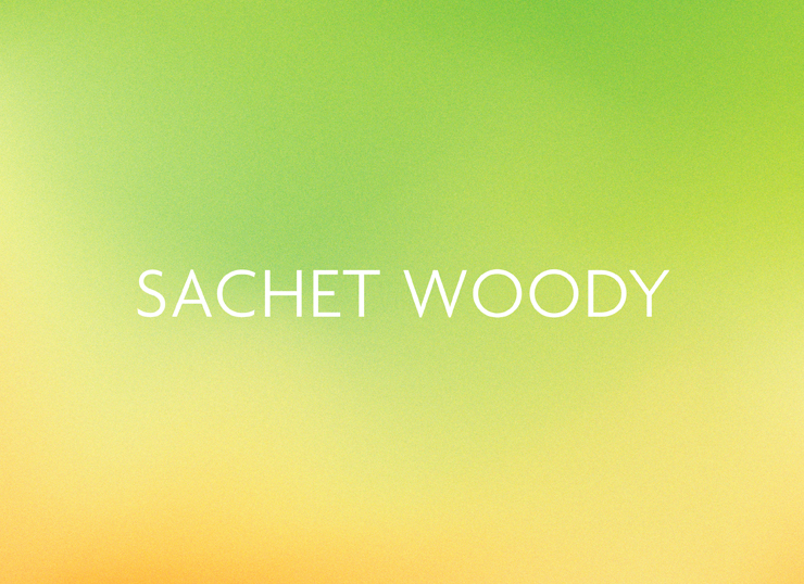 サシェ数量限定の香りウッディ発売